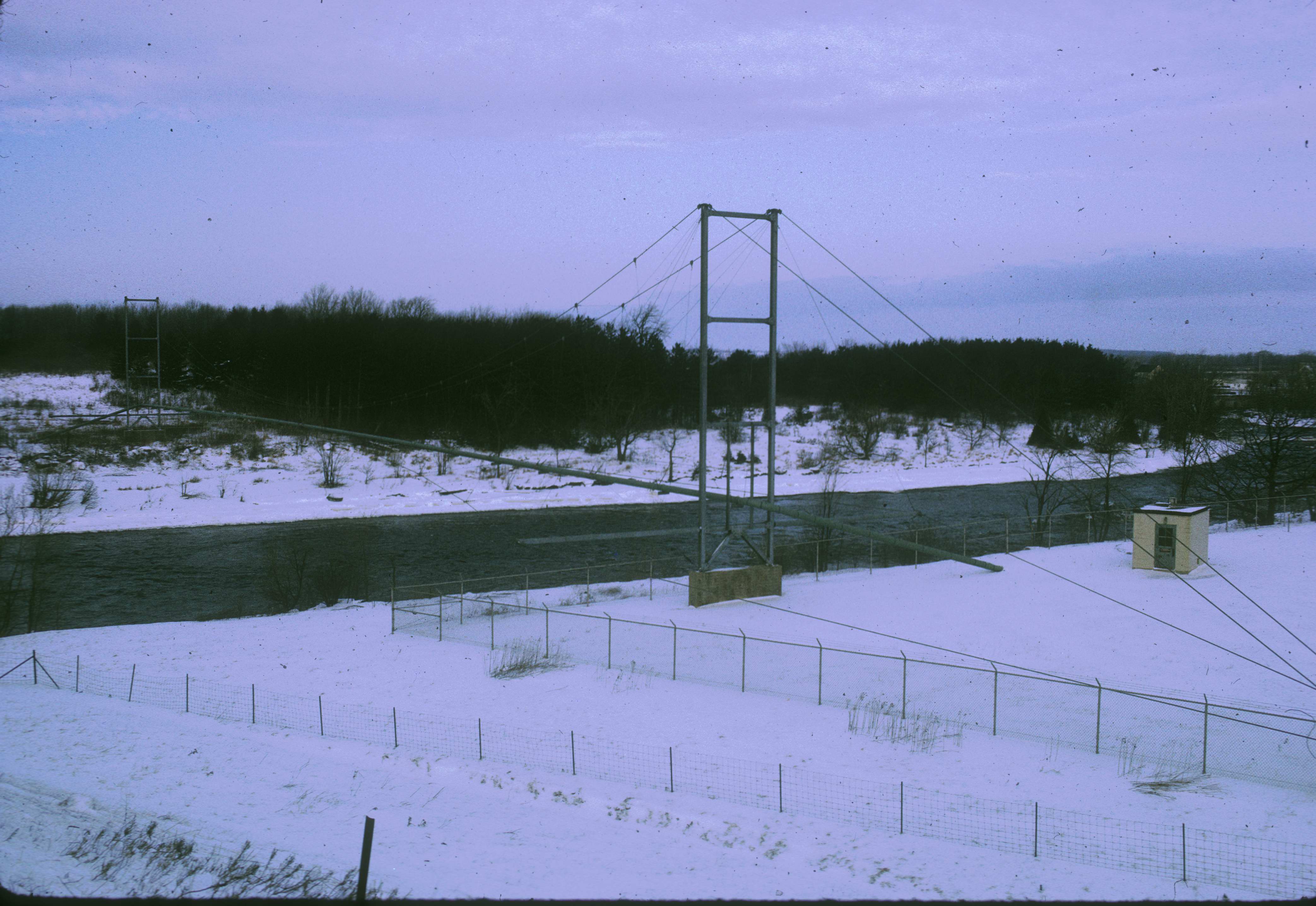 Unidentified Pipe Suspension Bridge