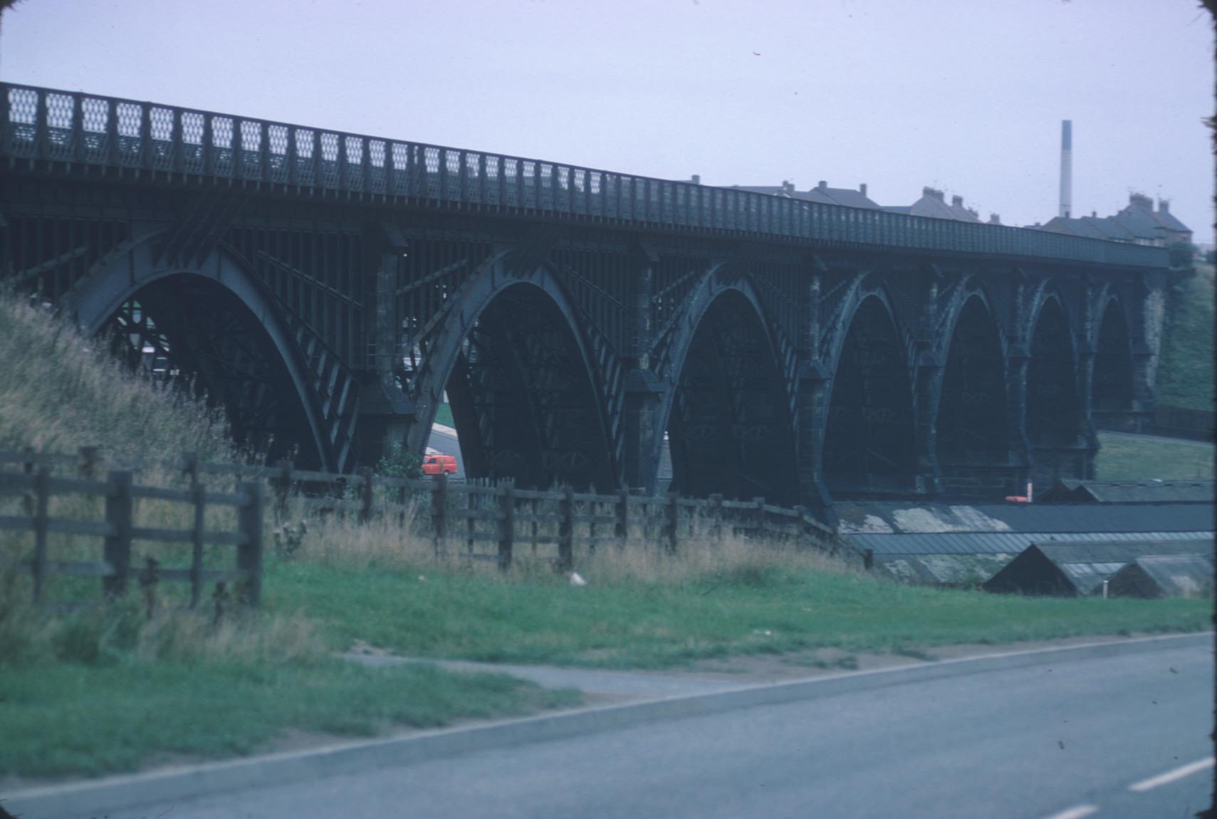 unidentified cast iron railway viaduct 